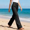 Women's Casual And Fashionable Color Loose Pants With Pocketes