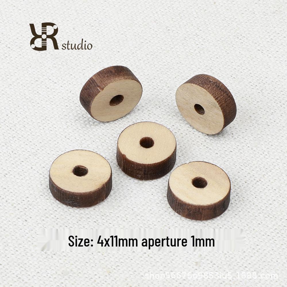 Retro Braune Geometrische Holzperlen für Minimalistischen DIY Schmuck