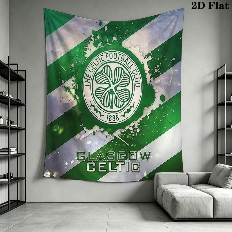 Celtic Football Club C Wall Hanging Printed Fabric Blanket Decorative Tapestries for Bedroom Living Room Home Decor