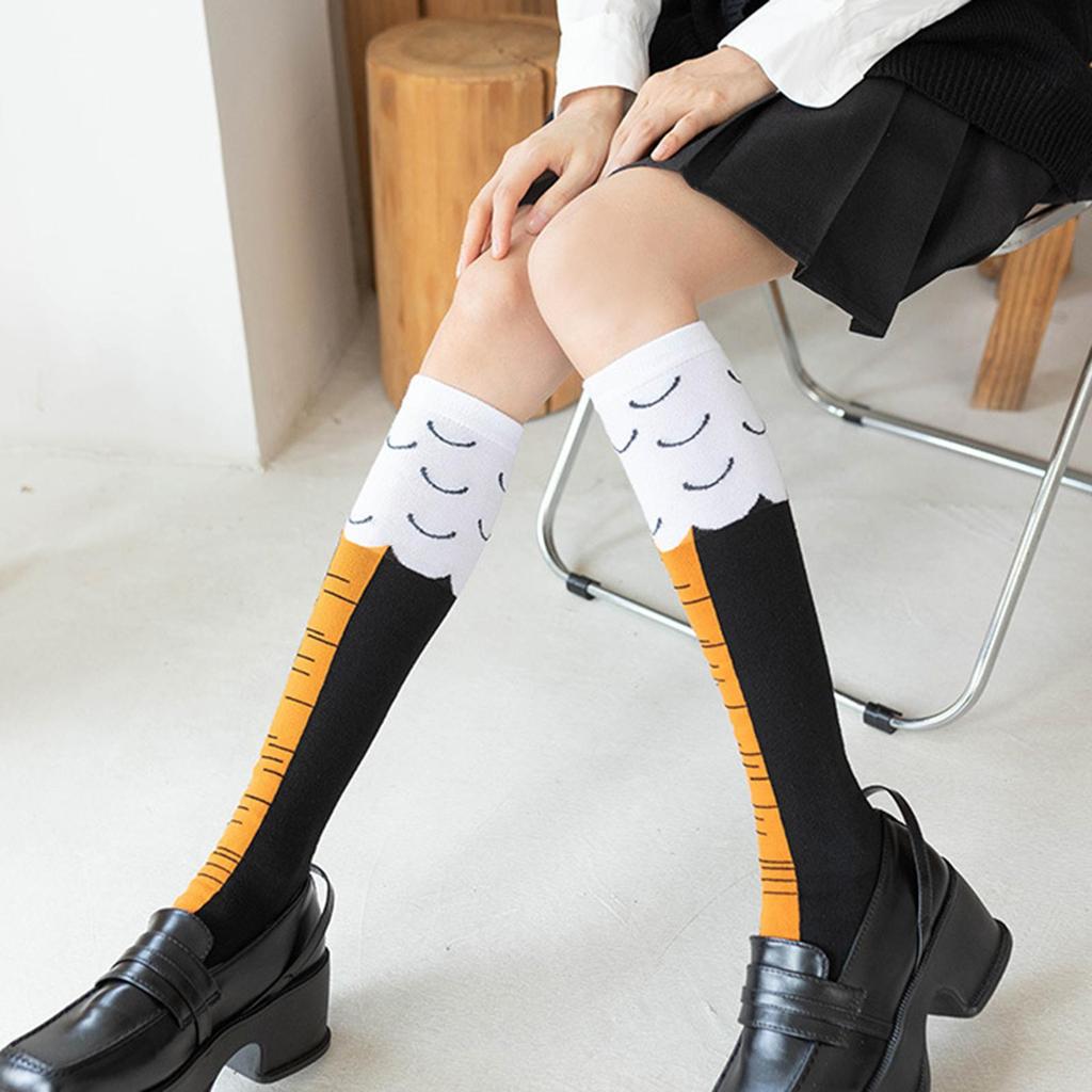 Fun Chicken Feet Socks Modern Animal Paw Pattern Halloween Gift