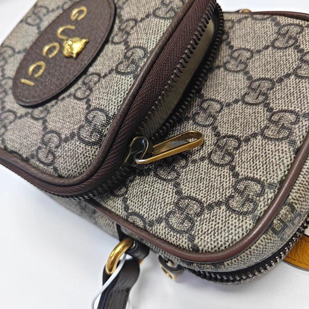 [Pre-Owned] Gucci Neo Vintage GG Supreme Small Crossbody Bag 'Beige' - Very Good #1M64NZZ