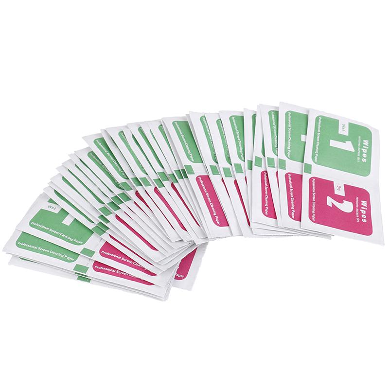 30 Stück/Los Kameraobjektiv Reinigungstuch LCD-Bildschirme Staubentfernung Feucht Trocken Wisspapier