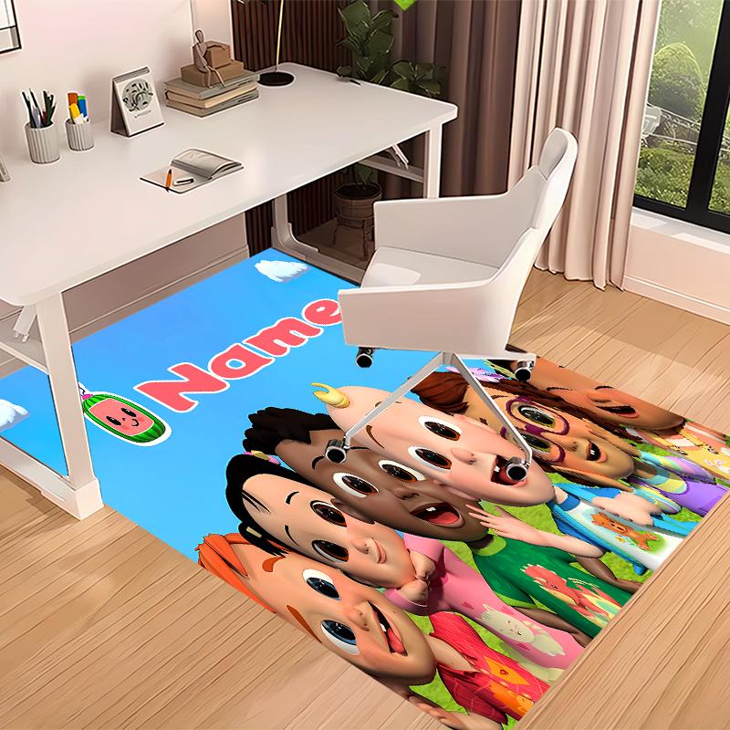 Custom personalization CoComelon - Dance Party Print Area Rug - Soft, Washable Non-Slip Indoor Mat,Living Room,Home&Office Decorative Rug
