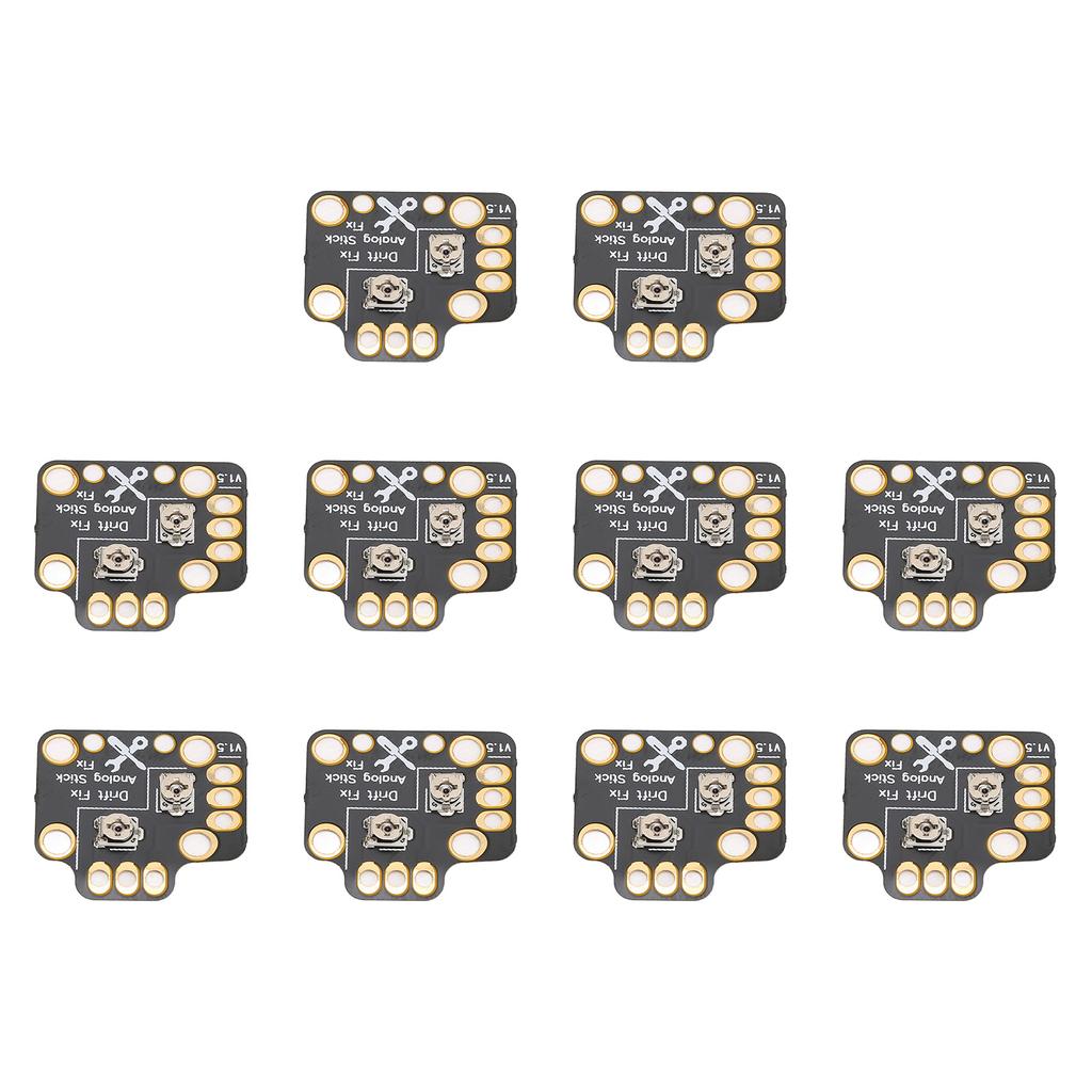 10pcs Gamepad Joystick Drift Repair Board Universal 3D Analog Joystick Drift Fix Mod for Game Controllers Black
