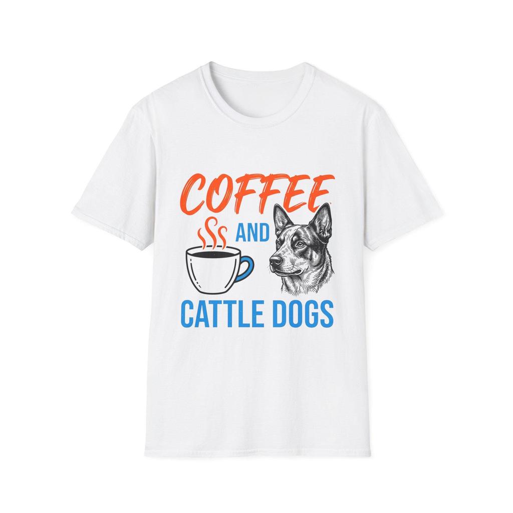Coffee and Cattle Dog Owner Women's T-Shirts Australian Lover Cotton Tops