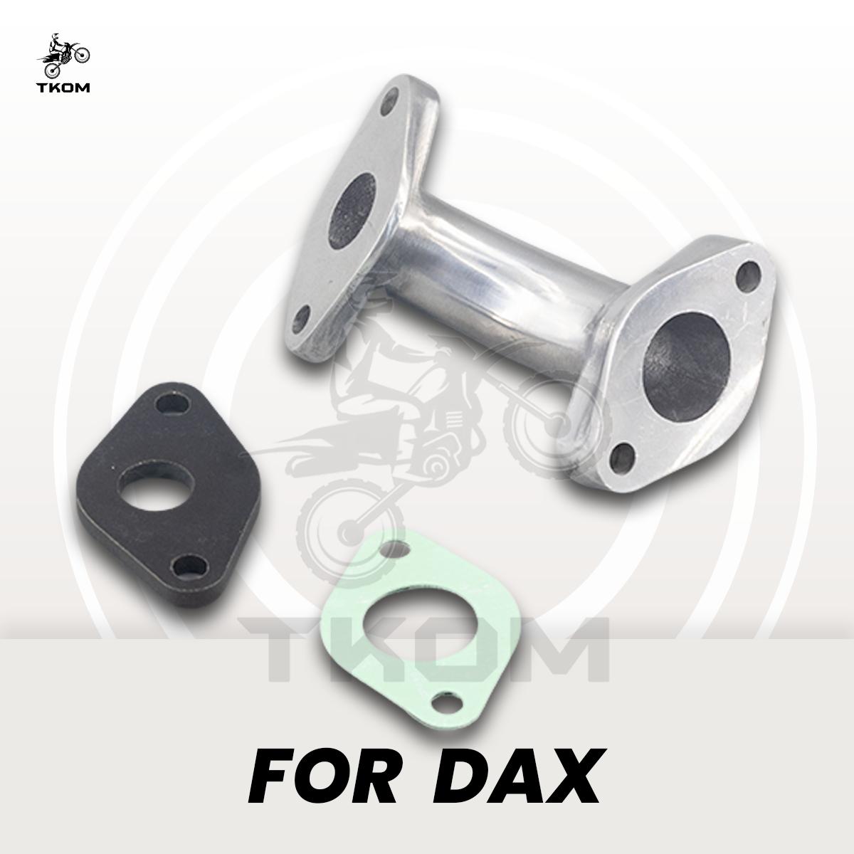 CT70 K0 Intake Manifold Kit With Gaskets Motorcycle Carburetor Intake Pipe For Honda CT70 K0 1969-1970 ST70 DAX Bike Mini Trail silvery