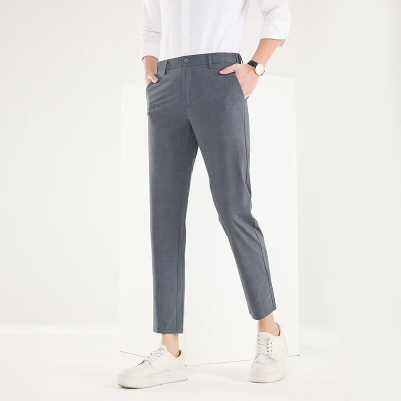 Fengxun Men's Business Casual Ankle Pants