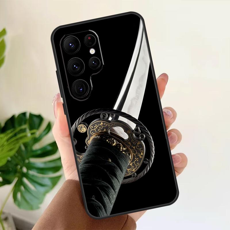 Japan Samurai Katana Hülle Für Samsung Galaxy S22 Ultra S20 FE S21 FE S8 S9 S10 Plus Note 10 20 S23 Ultra Cover