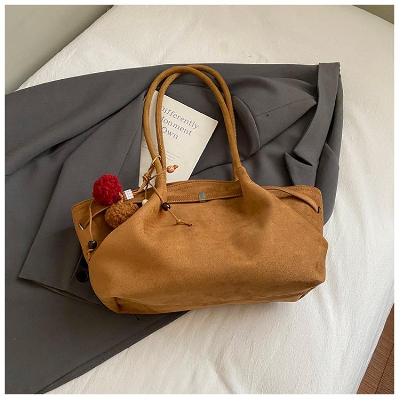 Large Capacity Tote Bag Women's Autumn New Commuter Lazy Wind Matte Vegetable Basket Bag Shoulder Armpit Bag