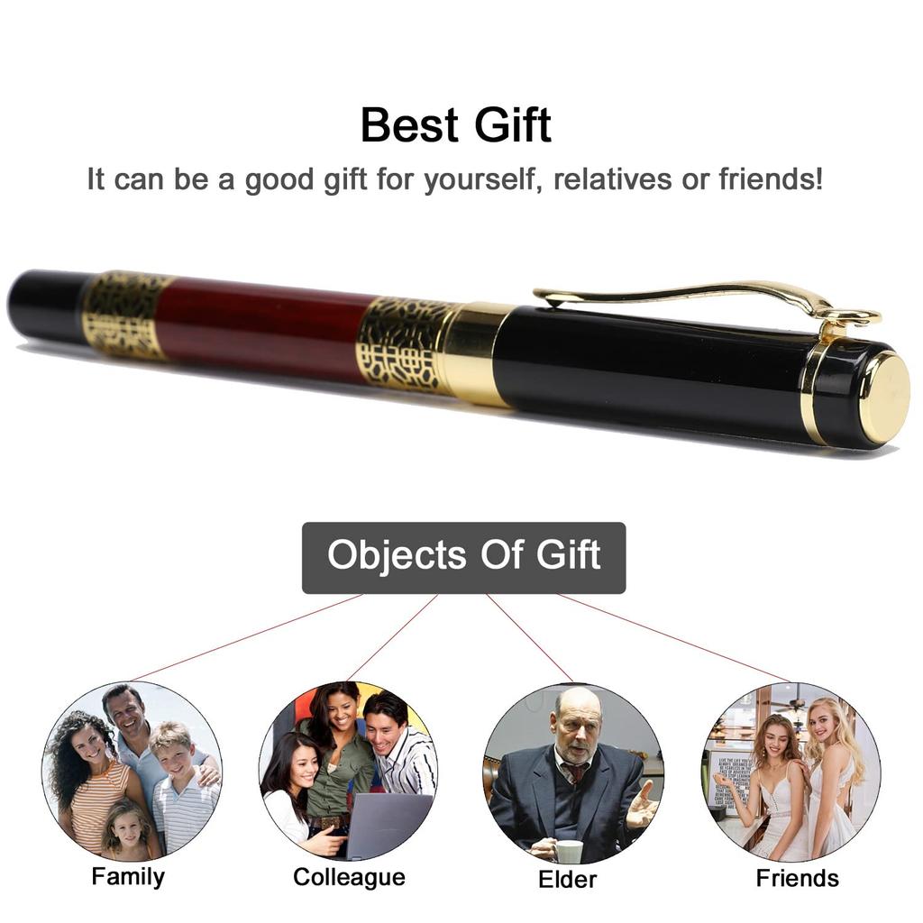 YIVONKA Ballpoint Pen Black Refill Business Pen Luxury Pen Best Ballpoint Pen Gift Set Unisex Professional Executive Office Lovely Pen Classy Gift Box