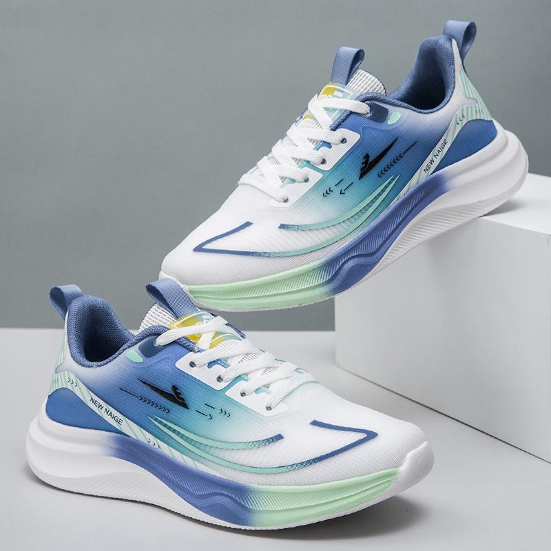 New fashion trend light color cold sticky low-top lace-up couple running shoes ultra-light mesh breathable casual sports shoes