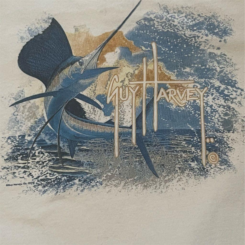 Guy Harvey Unisex Sailfish Scene Graphic T-Shirt Multicolor Size Large 3XL