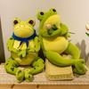 50cm Felpa de Rana Linda y Acogedora Animal de Peluche Suave Juguete de Rana Divertido con Bufanda Kawaii Regalo Para Niña Niño Novia