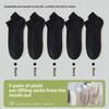 5 Pairs of Men's Summer Thin Cotton Mesh Breathable and Deodorant Wicking Short Earlift Socks