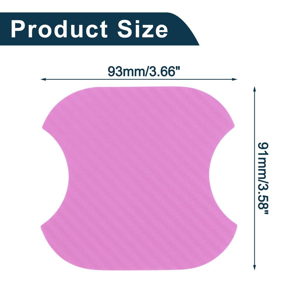TUCKBOLD Car Magnetic Car Door Handle Scratch Protector 91x93-mm Anti-Scratch | Door Handle Protective Film Fiber Powder 4pcs