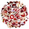 35pcs Colorful Retro Stickers Retro Love Stickers Stationery Stickers For Laptop Luggage Scrapbook Diary Sticker