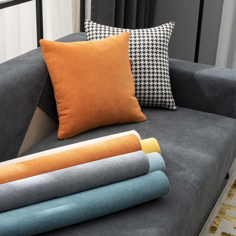 Ensfarget sofahåndkle for stue Chenille sofa Pute Sofatrekk Moderne Minimalistisk Hjørnesofatrekk Multi-størrelser