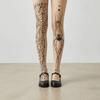 Spider Web Halloween Pantyhose Elasticity Stockings Bat Pattern Tights  Alternative Fashion