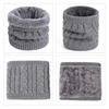 Unisex Thick Velvet Knit Neck Warmer for Cycling - Cozy and Windproof for Autumn and Winter