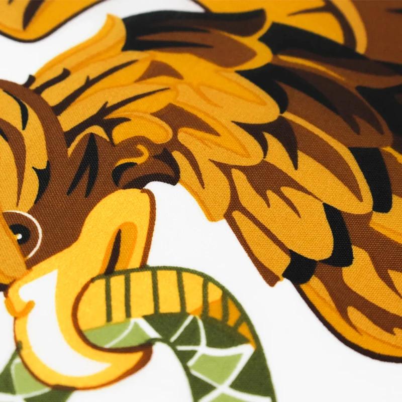Bandiera Nazionale Messicana Ricamata con Aquila/Cactus, Poliestere Robusto con Occhielli in Ottone per il Giorno dell'Indipendenza e la Coppa del Mondo