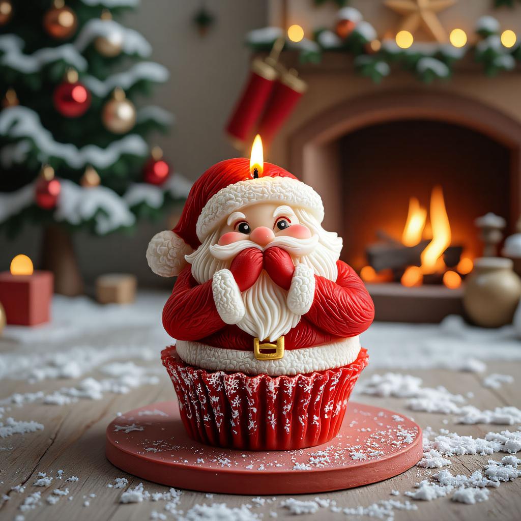 Santa Claus Candle Molds Castings Molds Christmas Silicone Moulds Epoxy Resin Molds Elks Molds Plasters Molds