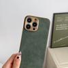 Leder-Telefonhülle für iPhone 13 11 12 14 15 Pro Max 15 Plus Galvanisierter Rahmen Lammfell-Telefonhülle für IPHON 13 14 15 Promax