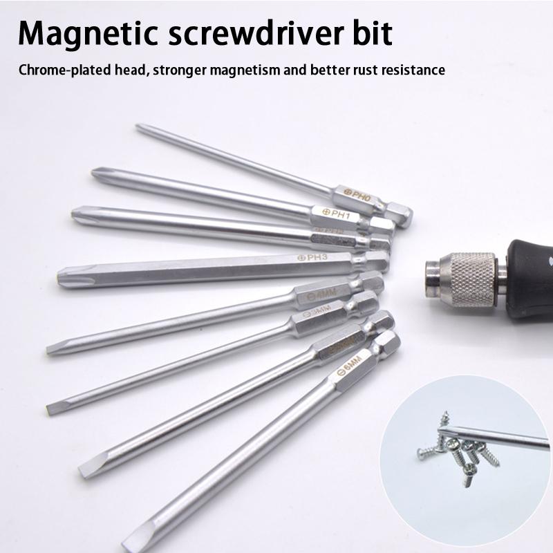 9Pcs Slotted Screwdriver Set With Magnetic Tip Screwdrivers Tool Set For Maintenance And Disassembly Ready To Use
