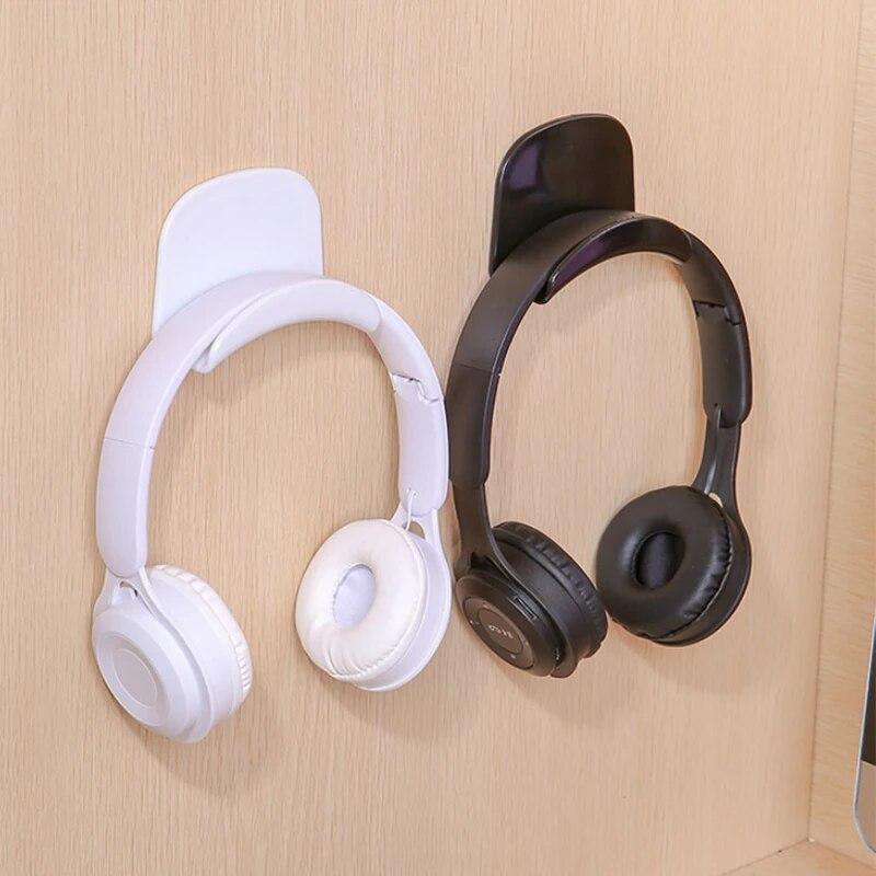 Bezděrový držák na sluchátka na hlavu Úložný háček Ubytovna Nástěnná počítačová sluchátka držák na sluchátka Stojan na displej