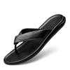 Fashion Men's Summer PU Leather Sandals Classic Roman Men Slippers Soft Comfortable Flip Flops Non-slip Male Half Drag Wading Aqua Shoes
