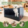 Binnenhondenplasbak Waterdicht Hoge Randen Draagbaar Hondentoilet Pad Houder Kattenbak Voor Huis Appartement Woonkamer Buiten Balkon