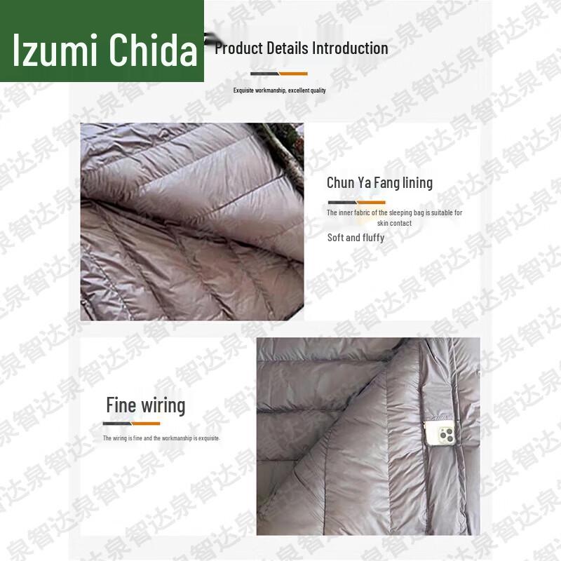 Quanzhida Outdoor Down Envelope Sleeping Bag