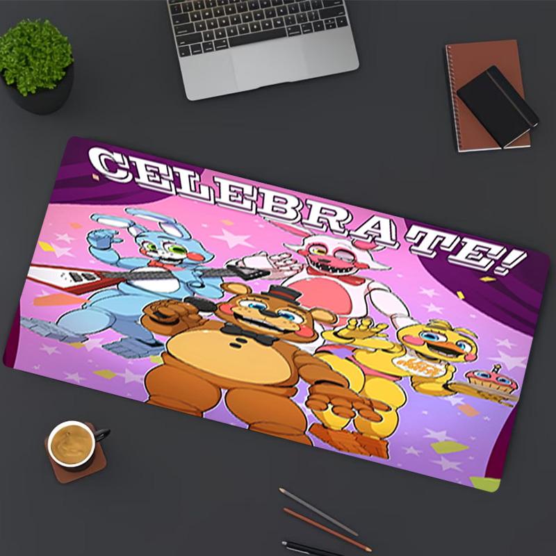 Five Nights at Freddy's Baskılı Mouse Pad, Klavye Pad'i Laptop PC Matı için Ofis Ev Kullanımı, Masa Dekorasyonu, Oyuncular İçin Mükemmel Doğum Günü Hediyesi