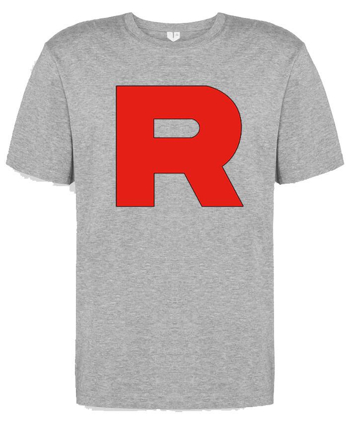 mens funny film movie cartoon meme Japanese t shirt for team rocket Anime fans L