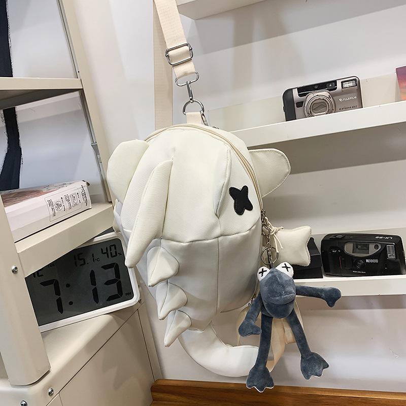 Shark Backpack Trendy Brand Sports Riding Backpack Whale Bag Men's and Women's Personality Trend Travel Bag Multifunctional Breast Bag