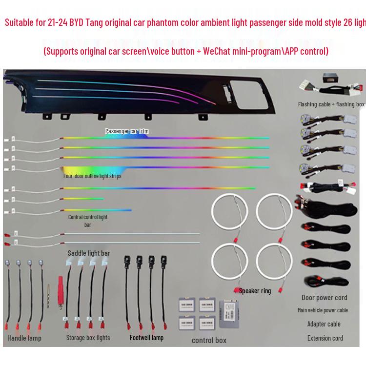 BYD Tang DM-i/EV Colorful Dynamic Ambient Car Interior Lighting