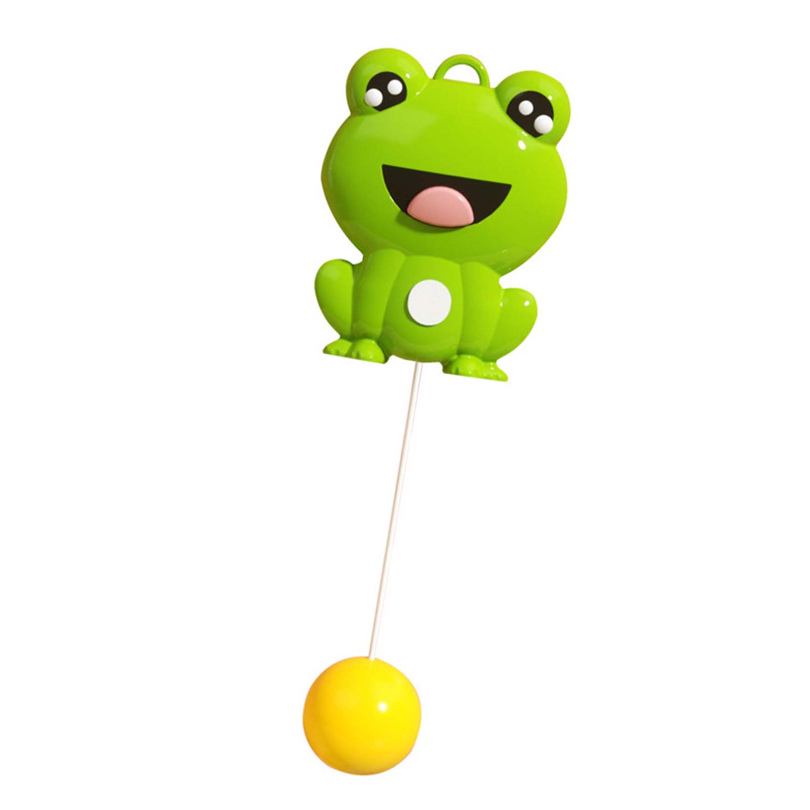 Table Tennis Trainer Indoor Hanging Elastic Shaft Automatic Winding for Kids Self Practice Frog Style