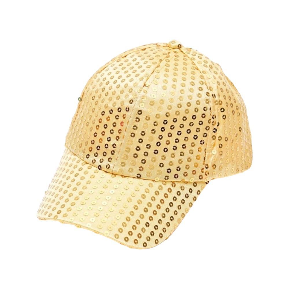 Sequin Sequins Baseball Cap Shiny Glitter Peaked Cap Elegant Sun Cap Child