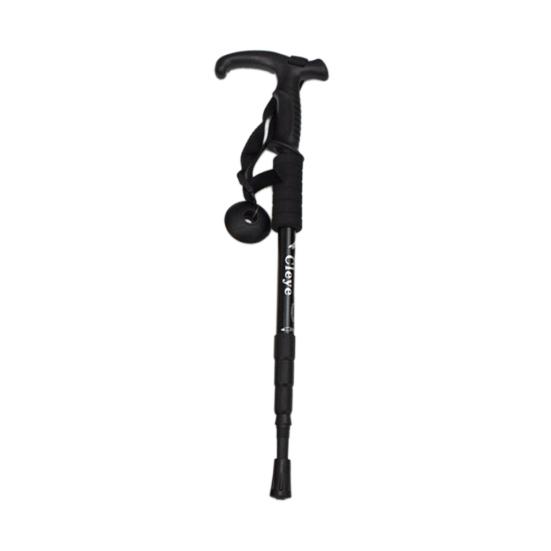 

Aluminum Alloy Retractable Anti-Shock Walking Stick Outdoor Trekking Hiking Cane чорний
