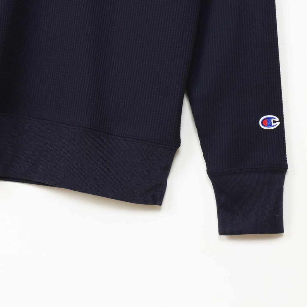 Champion Long Sleeve Polo Size UV for Golf Women's Shirt, CW-AG407, Navy, L, Protection, Quick-Drying, Warm, One-Point Logo,