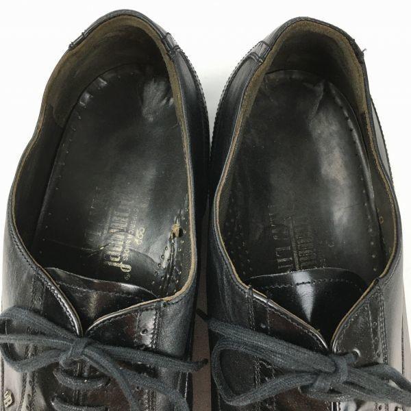 80s90s Vintage VAN BOMMEL by Royal Warrant Cap Toe Straight Tip Black Size 8 26.5(USED)