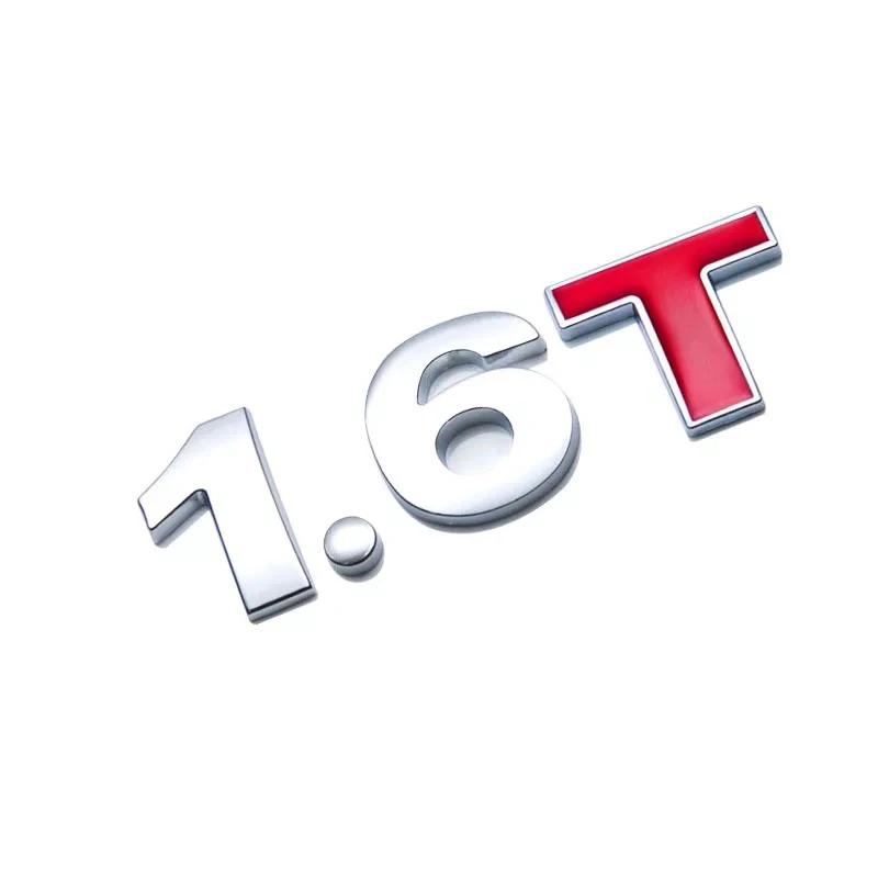 Car Trunk Tail Displacement Standard Decals 1.0 1.2 1.4 1.5 1.6 1.8 2.0 2.2 2.4 2.5 2.8 3.0 T Car Badge Emblem Styling Stickers