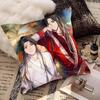 Heavenly Officials Blessing Animation Pillow Case Fashion Square Pillowcase Bedroom Sofa Room Ins Decoration Leisure