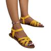 2023 Summer Plus Size Korean Style Beach Sandals: Fashionable Roman Flats for Women