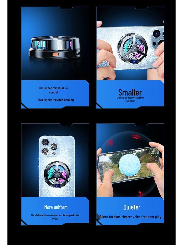 X36 Mobile Phone Cooling Radiator with Digital Display & Magnetic Semiconductor - 2022 Model