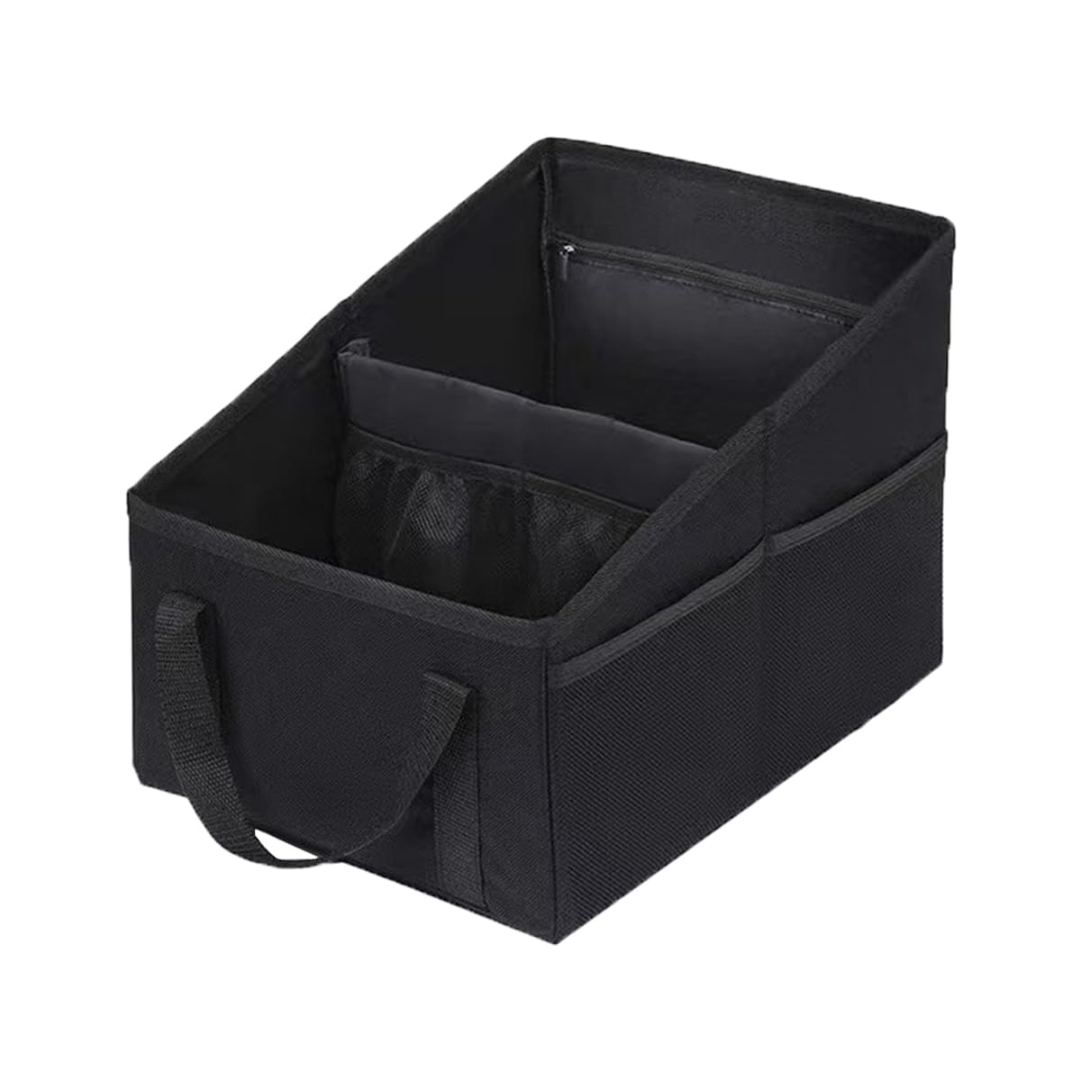 Trunk Storage Box for Rear Car Console Small Item Passenger Seat Storage [MRSXXNTY] Seats, Box, Storage, Foldable, Divider, Pockets, Lightweight,