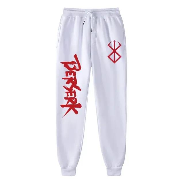 Anime Berserk Print Sweatpants for Men Athletic Joggers Trousers Spring Fall Casual Fleece Pants with Pockets Cosplay Costume