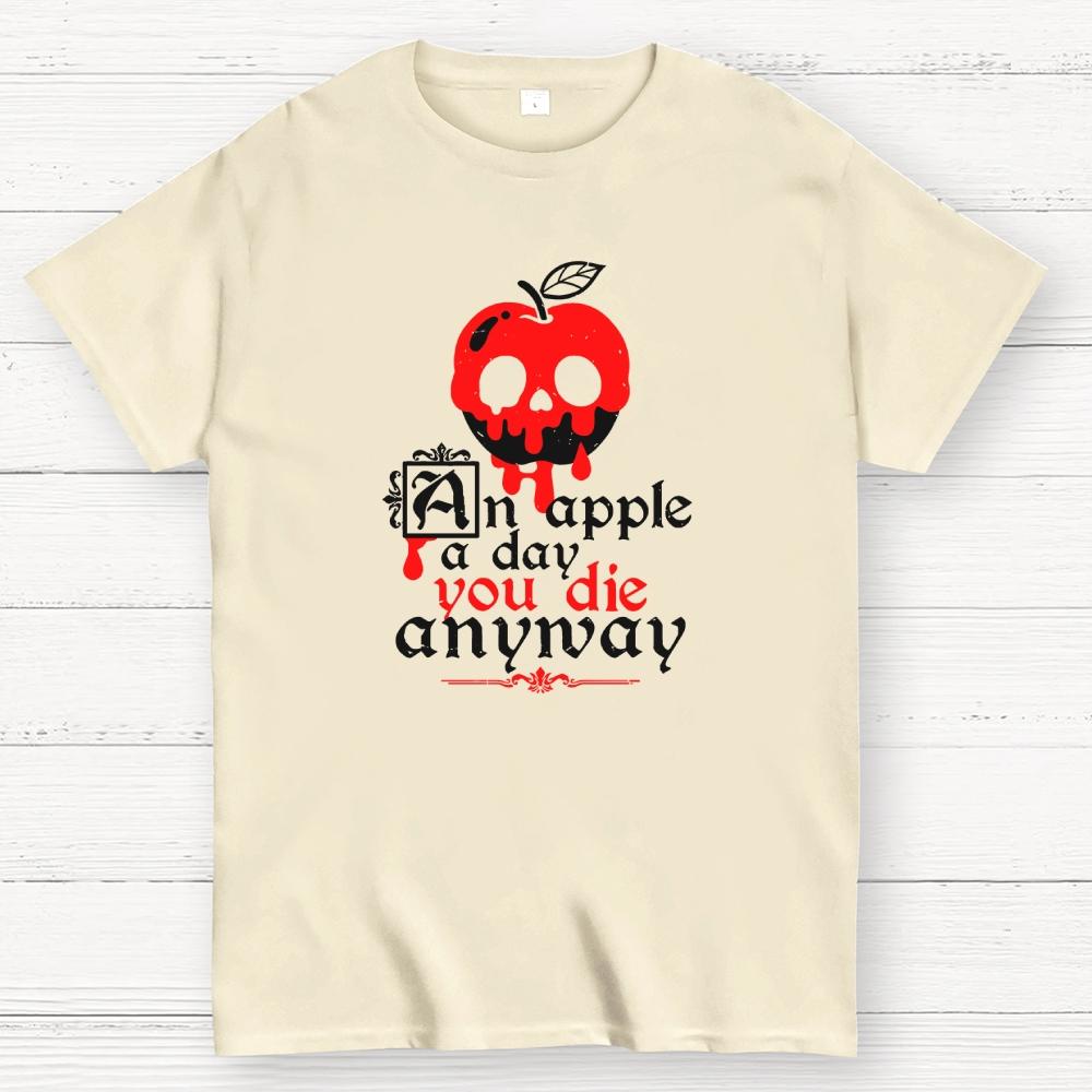 Poisoned Apple a Day Cotton Summer Casual Cool Loose T-Shirt