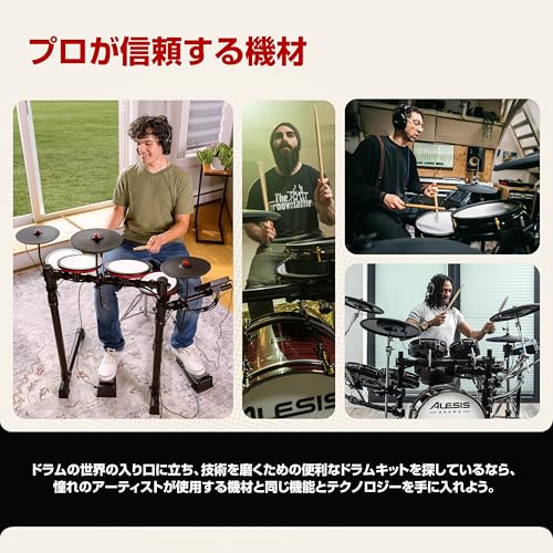 Alesis Turbo Max Electronic Drum Set with Quiet 8-Inch Mesh Pad, Lesson Function, Bluetooth, Everything You Need, Foldable