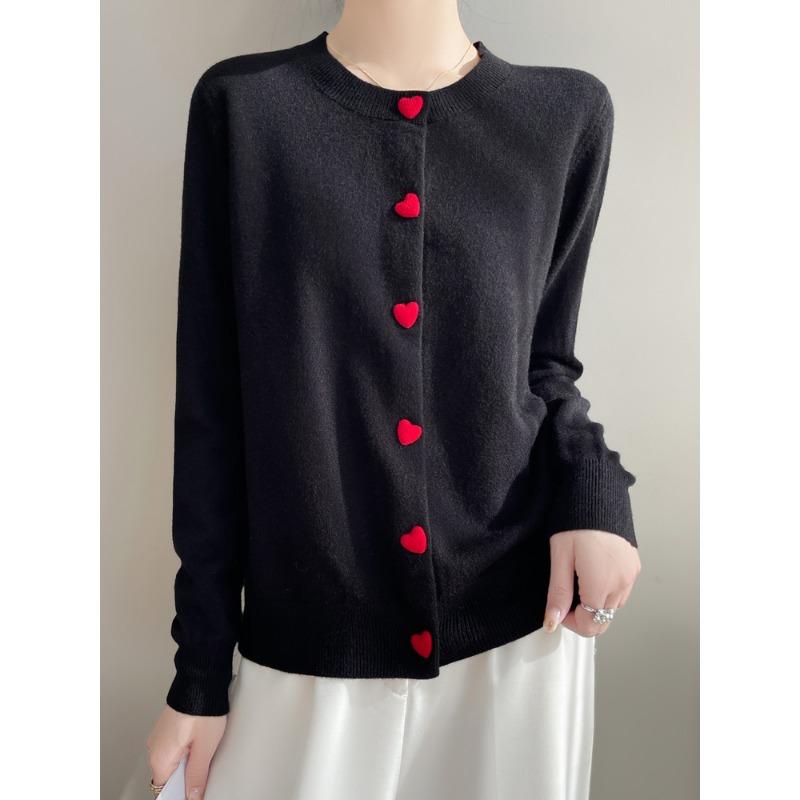 

DAFIFY Женская мода повседневная осень-зима с принтом любовных букв, с длинным рукавом и круглым вырезом XXL чёрный