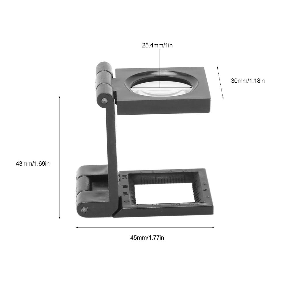 10X Magnification Scale Magnifier Mini Size Optical Viewer Pocket Magnifier  Jewelry Appreciation